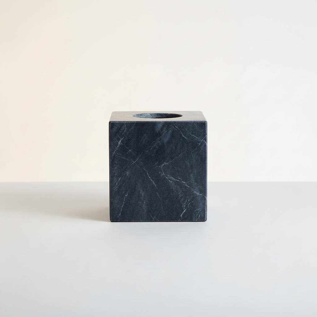 Black Marble Tissue Box