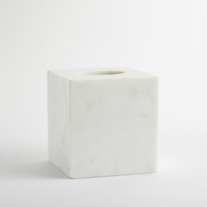 White Marble Tissue Box