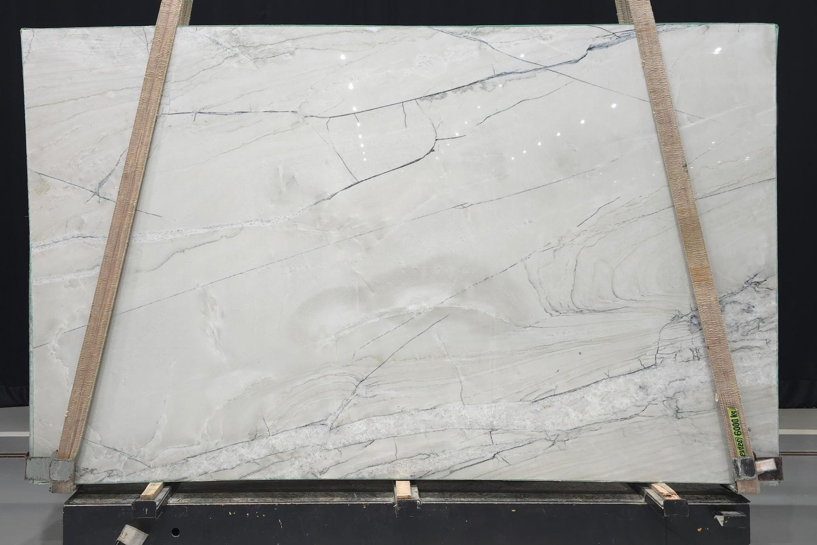 Fantasy Lux Quartzite slab 1 in the KJM Stones yard, Buda TX
