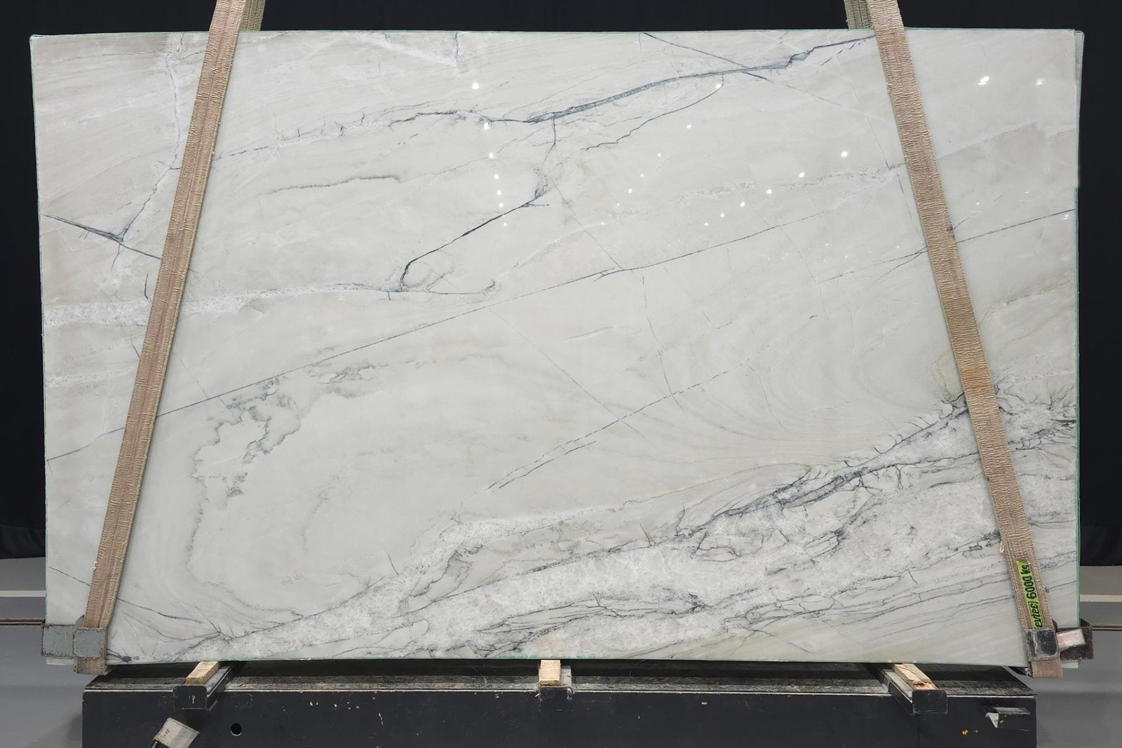 Fantasy Lux Quartzite slab 2 in the KJM Stones yard, Buda TX