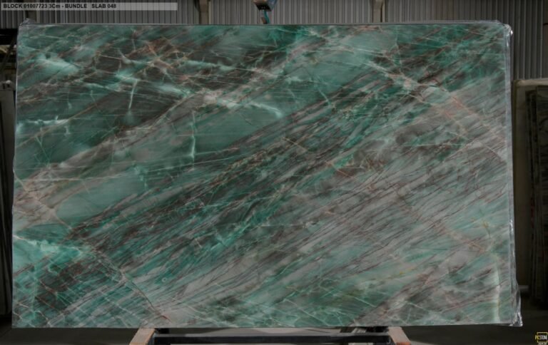 Amazon Green quartzite slab