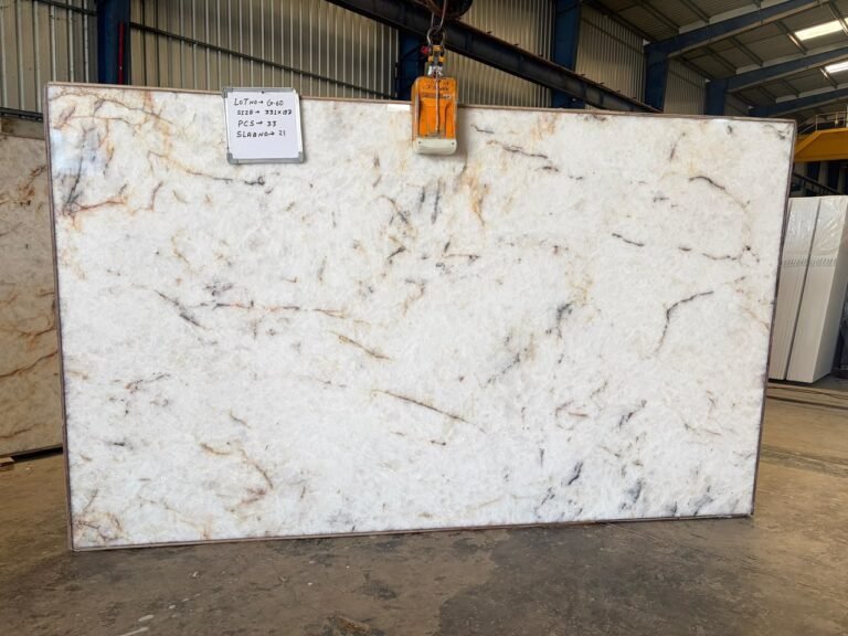 Cristallo quartzite slab