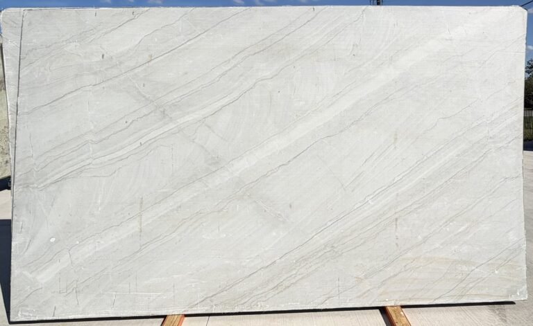 Azzurra Bay Quartzite slab in the KJM Stones yard, Buda TX